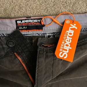 Superdry Slim Chino Shorts slim 34 Men's Brown red